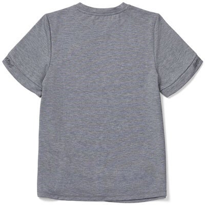 Hyperfied Jersey Knot Logo Top, Grey Melange