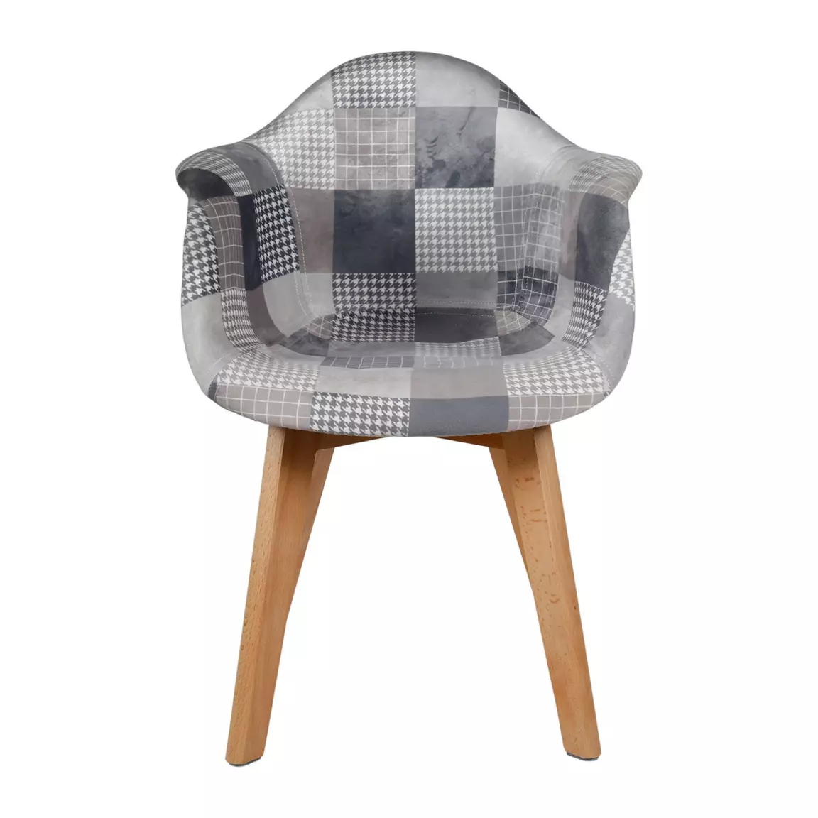 Lot de 2 fauteuils enfant patchwork Ernest Gris