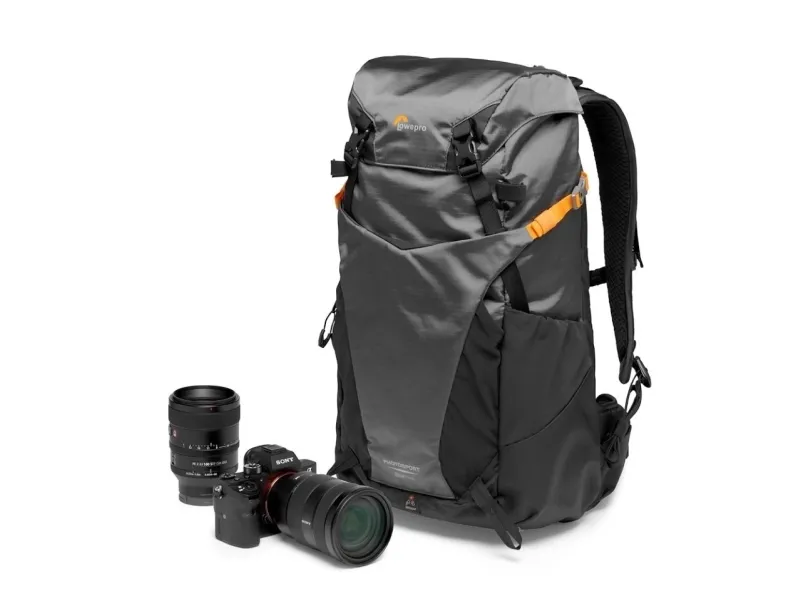 Lowepro Photo Sport BP 24L AW III (GY) - Rygsæk lille/mellem til digitalkamera med objektiver - grov - udendørs - 100 x 300D nylon, polyester - grå
