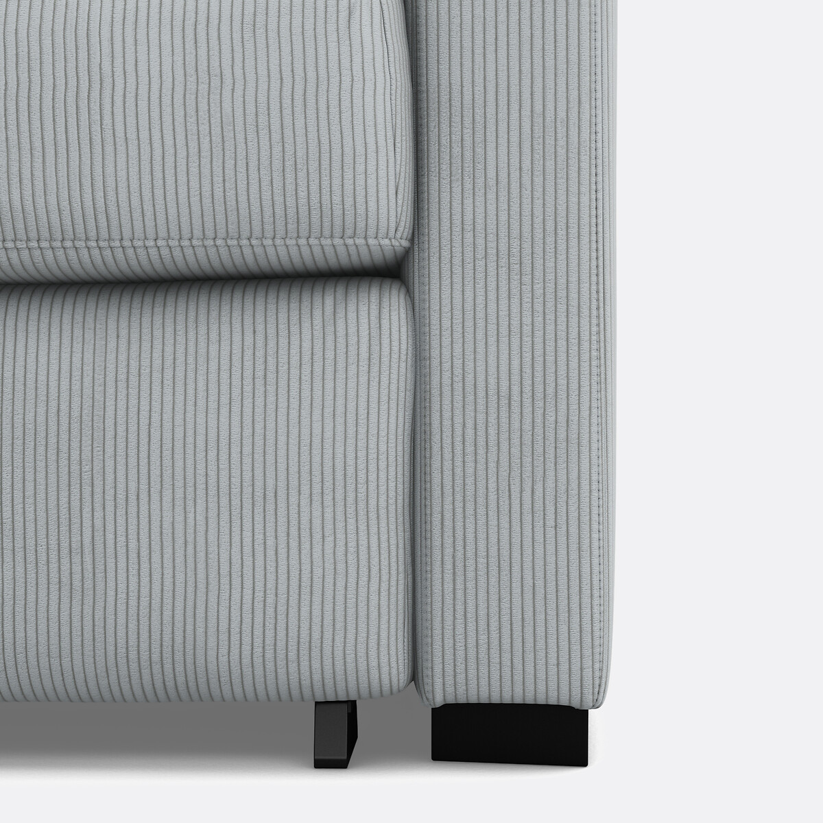 LA REDOUTE INTERIEURS<br>Sofá cama de canto em bombazina fina, Bultex, Timor