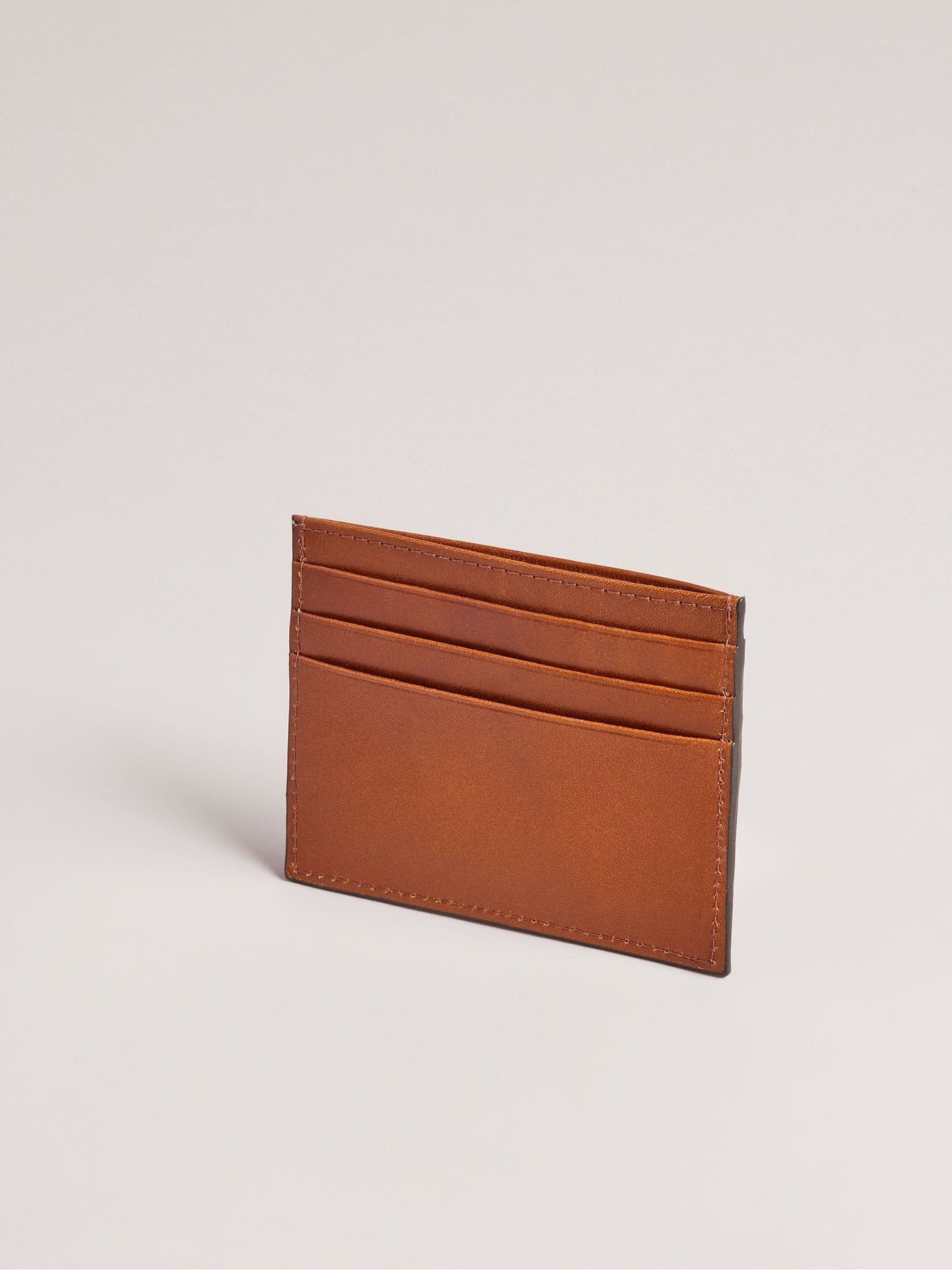 Ted Baker Raffle Embossed Corner Leather Card Holder