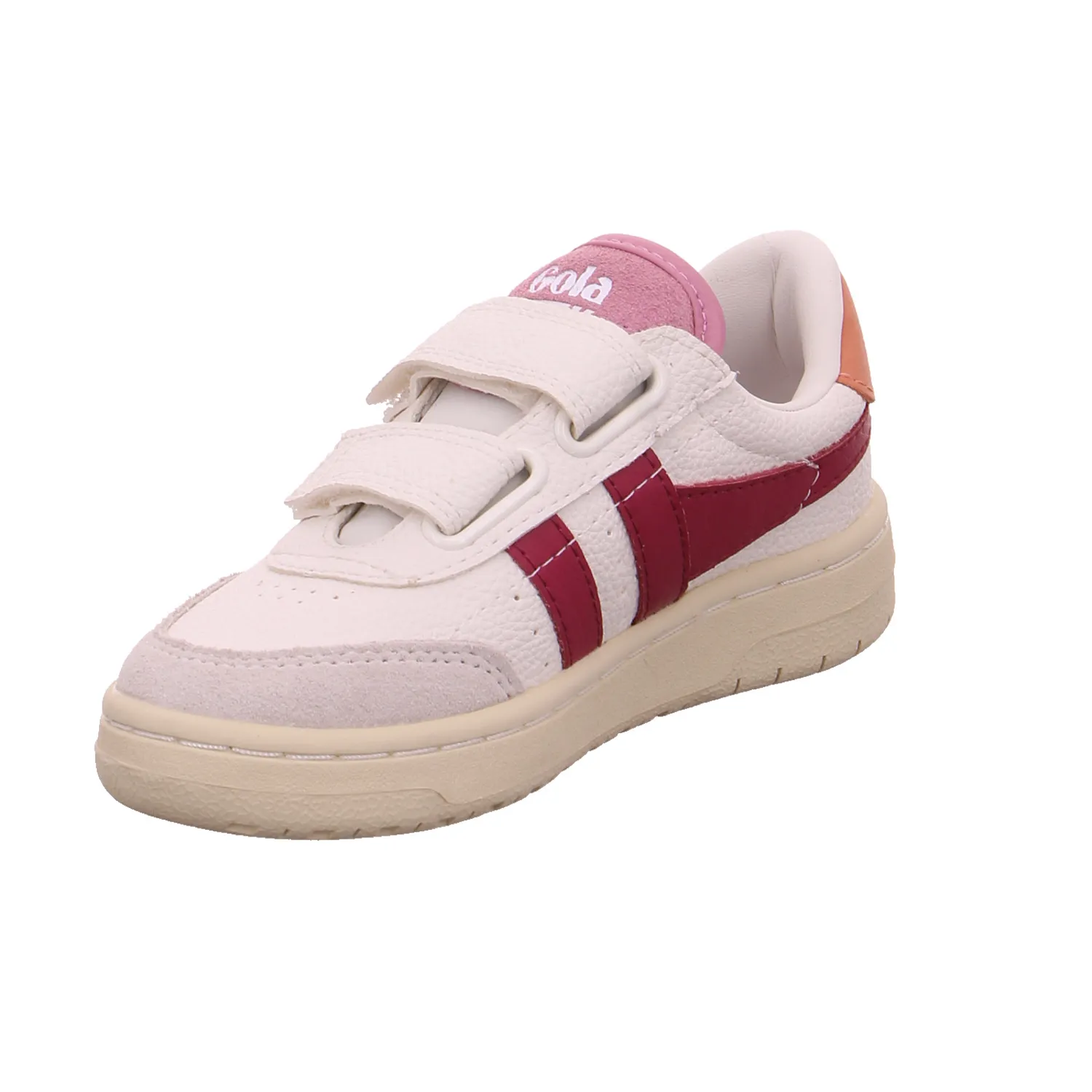 GOLA Kleinkinder-Halbschuh Klett Weiss Lederimitat  Sneaker