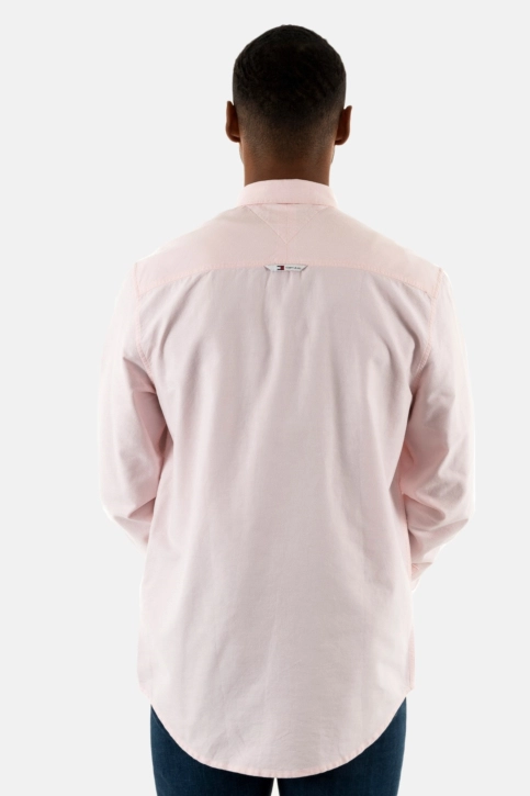 Chemise tommy jeans reg oxford tjs pink crystal