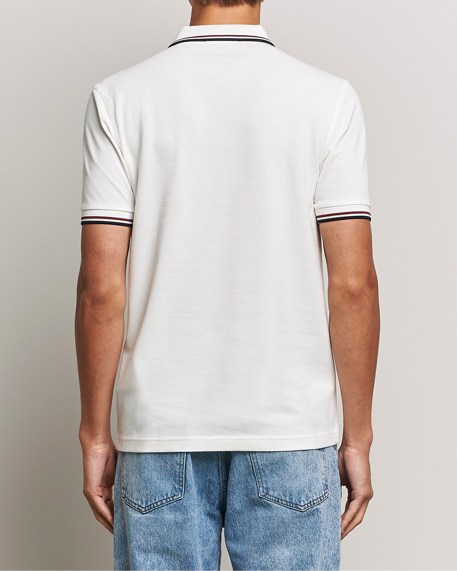 Fred Perry Twin Tipped Polo Shirt Snow White
