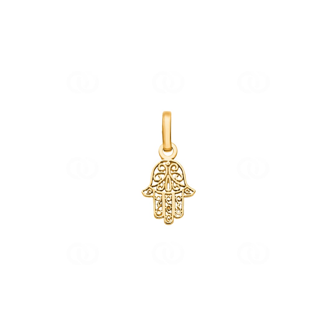 Anhänger 750/18 K Gelbgold Fatima-Hand 8x10mm