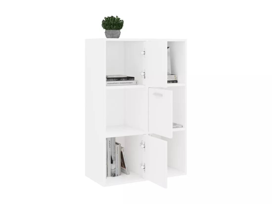 Armoire de rangement Blanc 60x29,5x90 cm Bois d'ingénierie