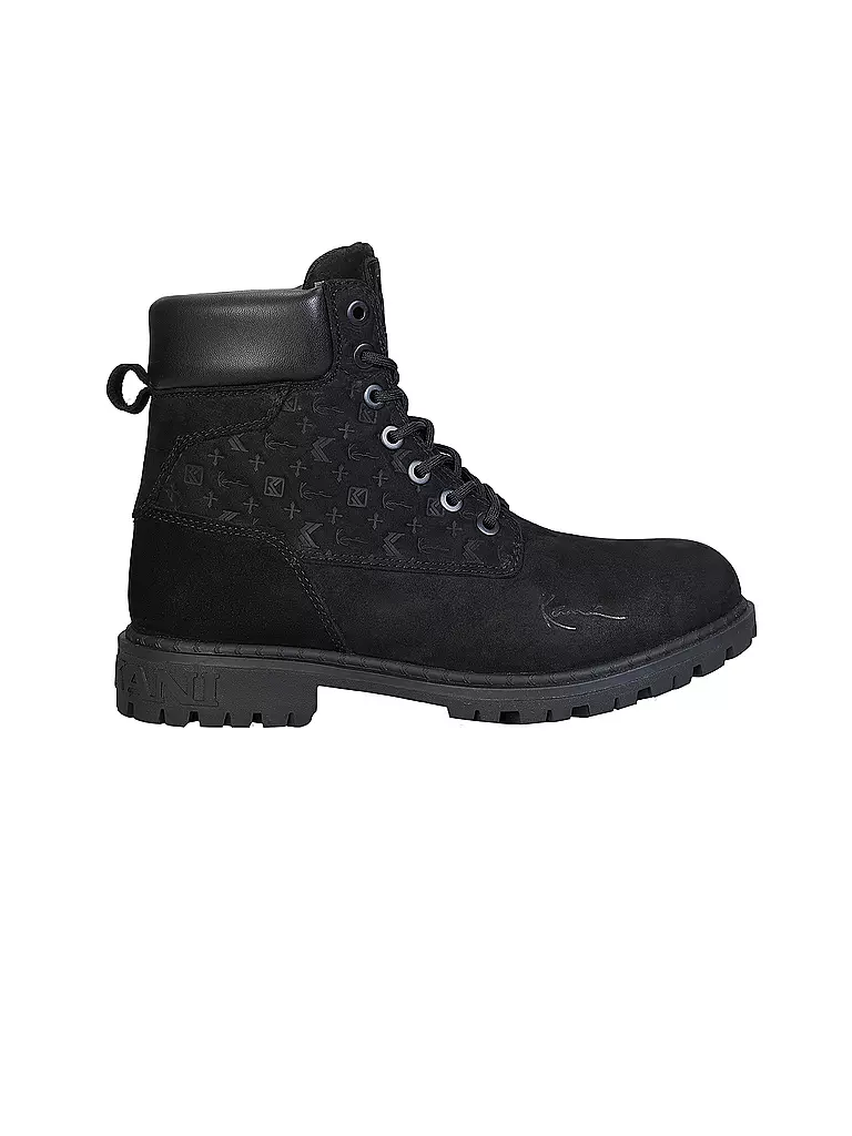 KARL KANI Schnürboots schwarz