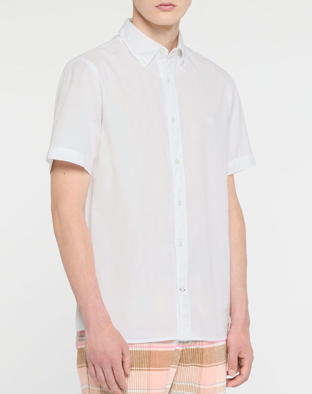 Tommy Hilfiger Chemise regular en Popeline 100% Coton Bio blanche