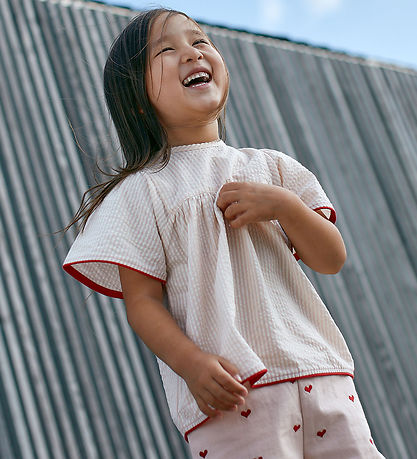 Copenhagen Colors Top - Dusty Rose/Cream Stripe