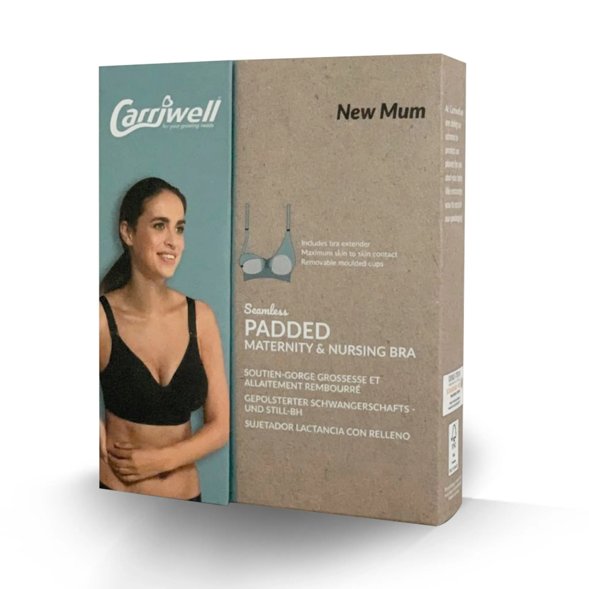 Carriwell Soutien-Gorge d'Allaitement Rembourré Sans Coutures