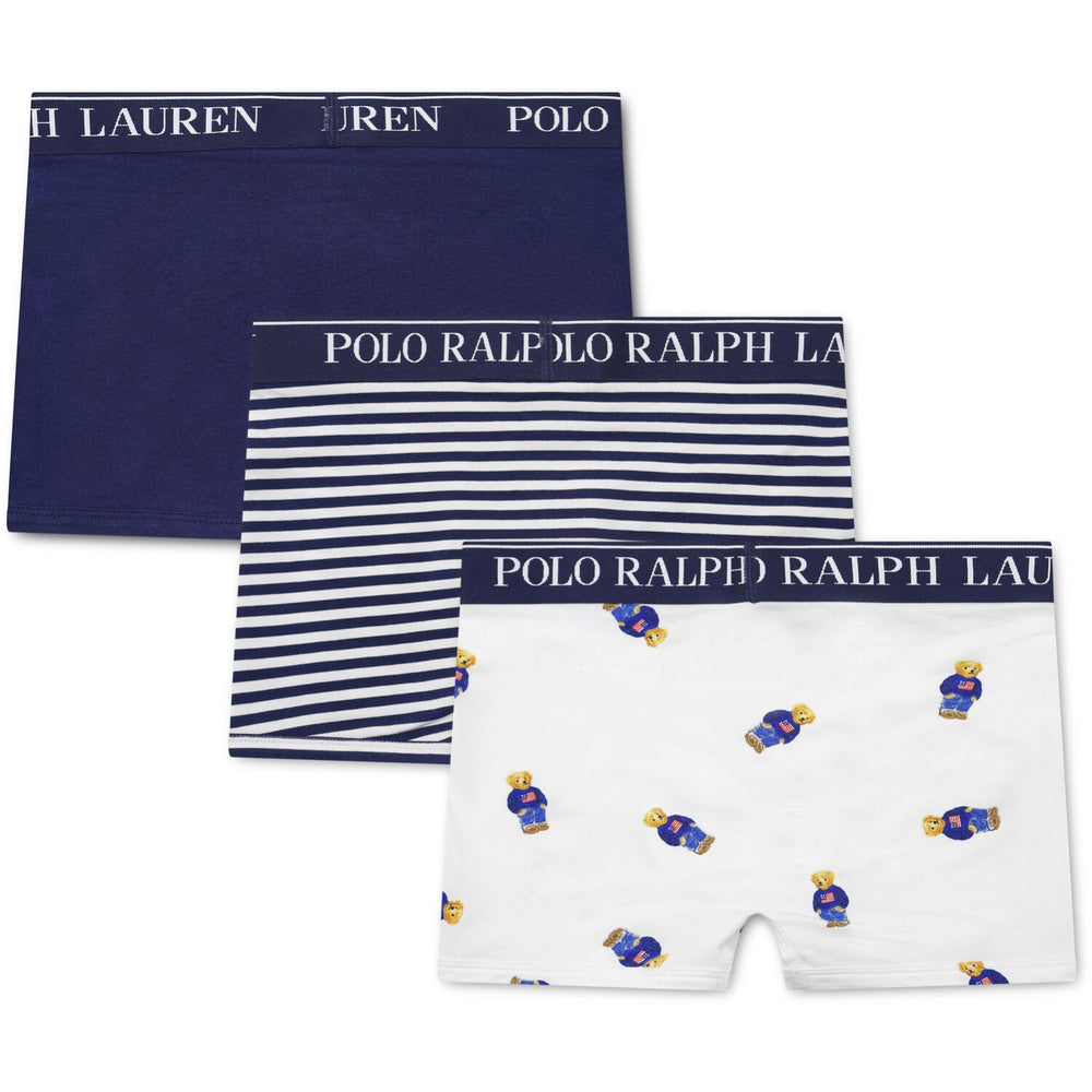 Køb Polo Ralph Lauren Newport Navy Bomuld Stretch 3Pk Boxer