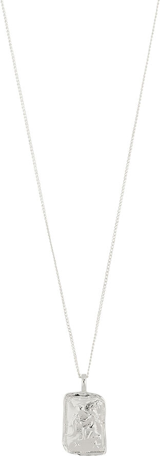 Pilgrim AQUARIUS recycled Zodiac Sign necklace, silver-plated Sølv