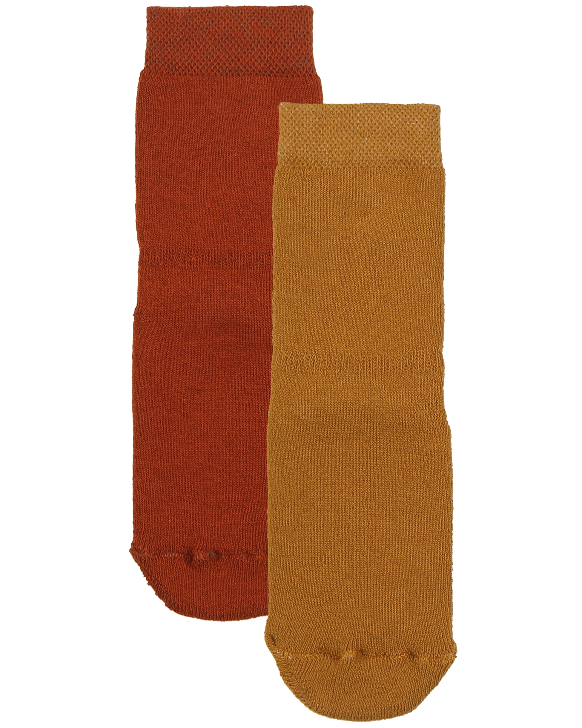 Stoppersocken UNI mit Vollsohle 2er-Pack in honig/kupfer