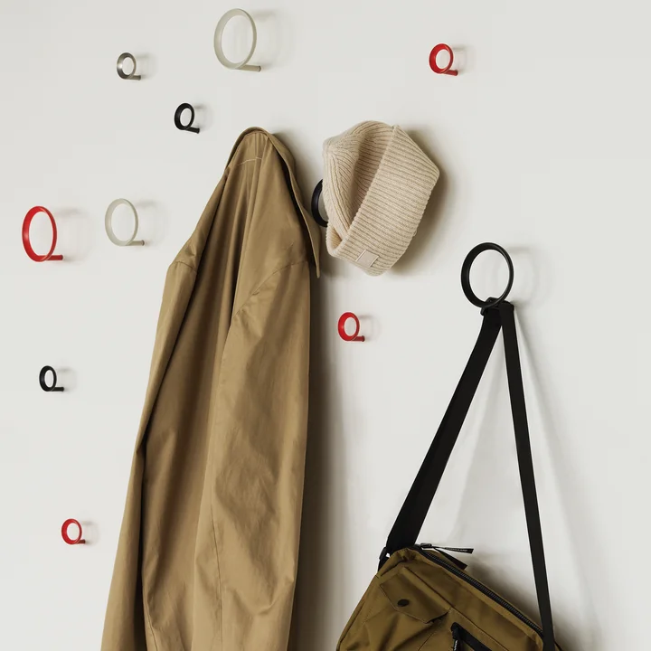 Normann Copenhagen - Loop Wandhaken, medium, rot