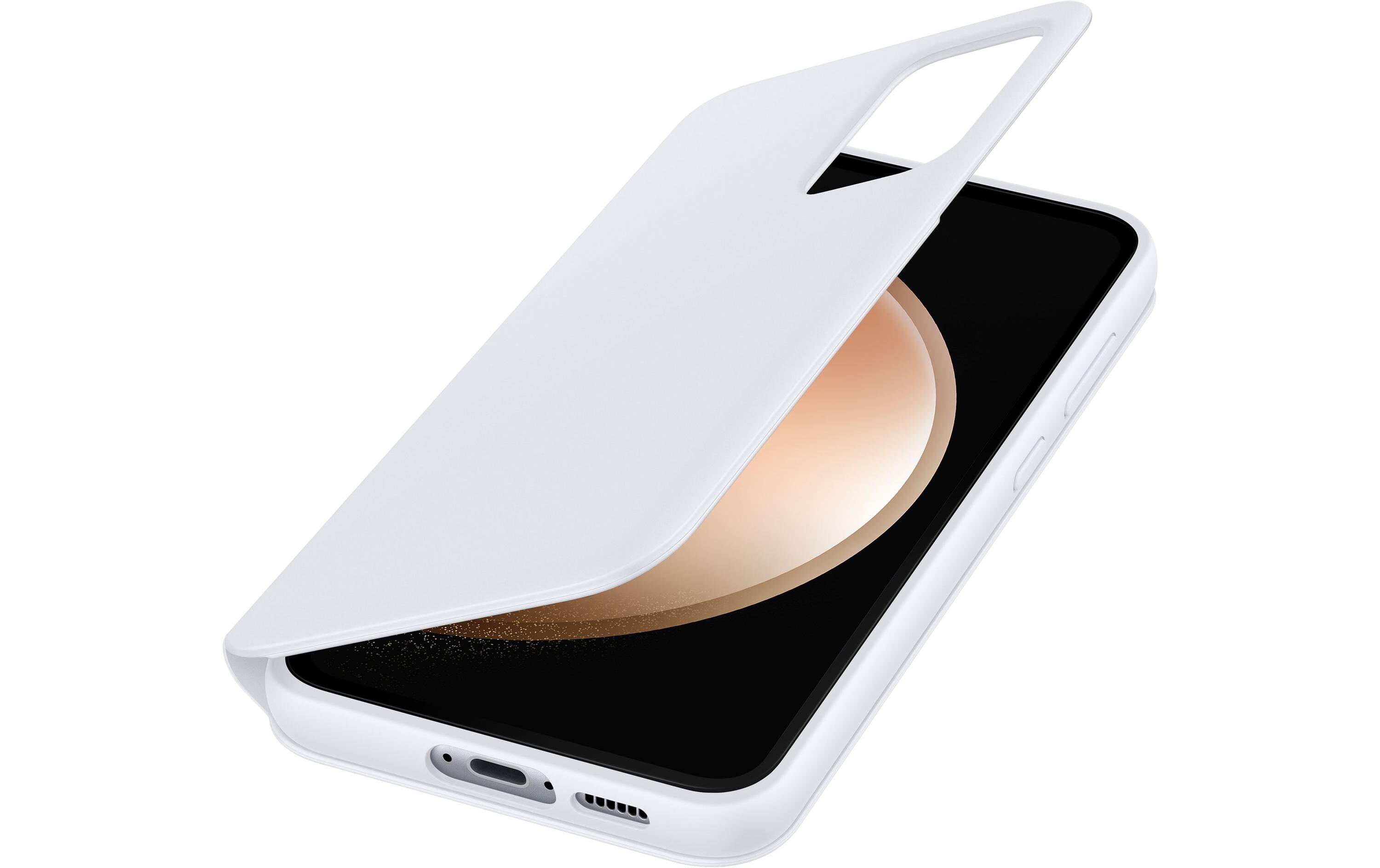 Book Cover Smart View Galaxy S23 FE WhiteSchutzhülle mit Touch-Interface für das Samsung Galaxy S23 FE