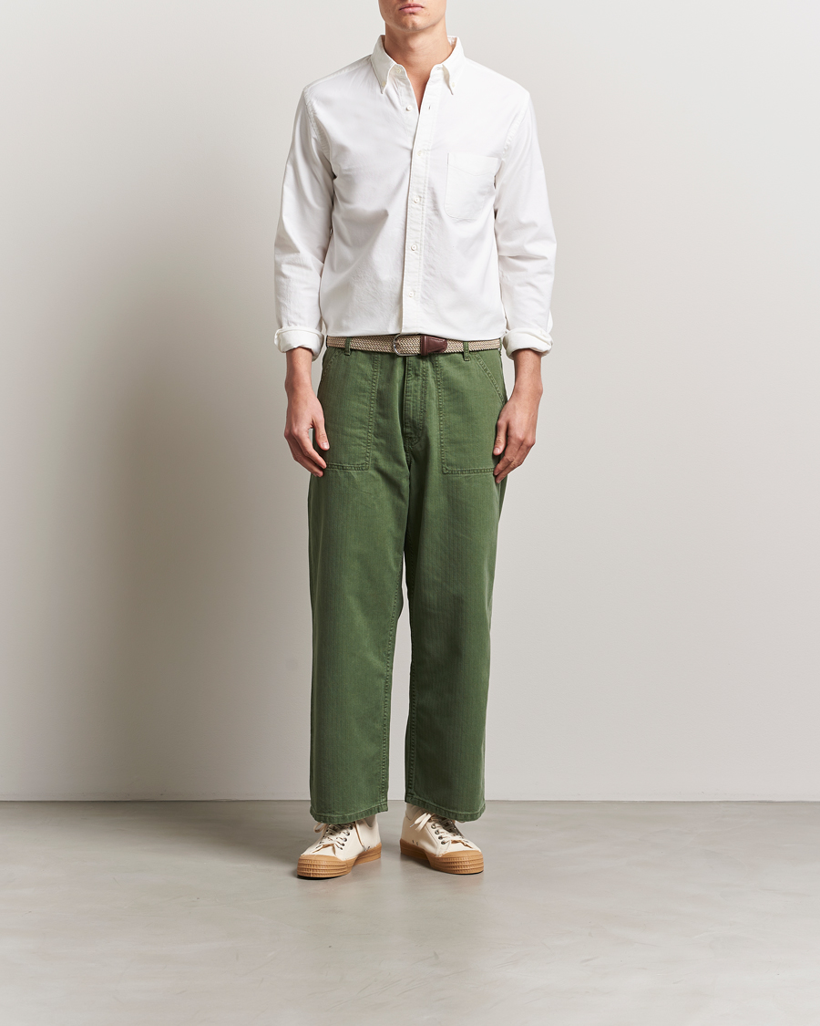 BEAMS PLUS Oxford Button Down Shirt White