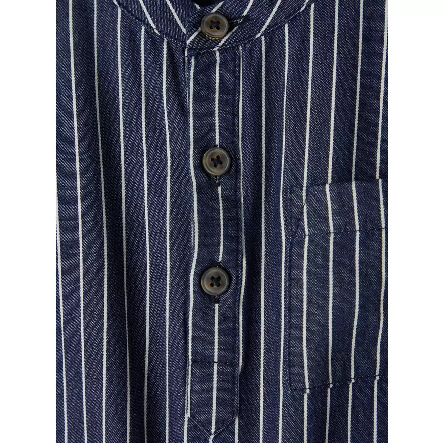 name it Hemd Nmmastripes Dark Blue Denim