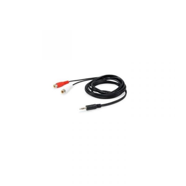 Equip Cabo Áudio Mini Jack 3.5mm Macho para 2 RCA Fêmea 2.5m