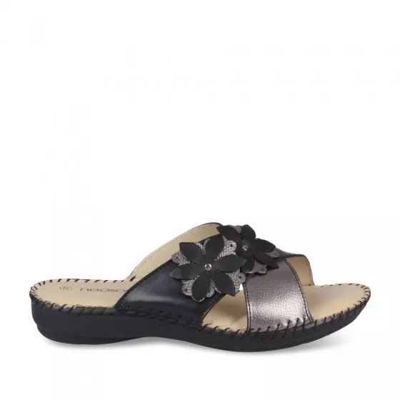 Mules NOIR NEOSOFT RELAX CUIR