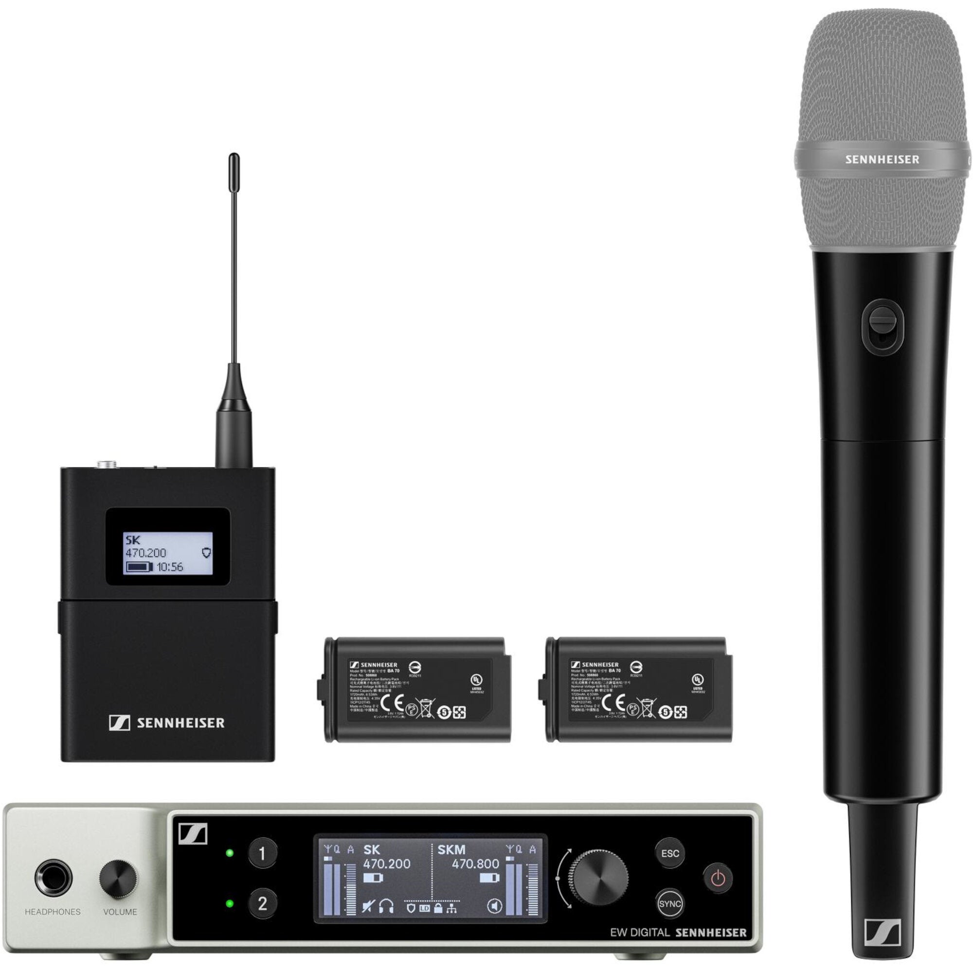 Sennheiser EW-DX SK / SKM-S Base Set Y1-3 draadloze combinatieset (1785.2 - 1799.8 MHz)