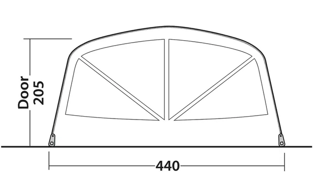 Outwell Charleston 7 Air TC Tunnelzelt für 7 Personen