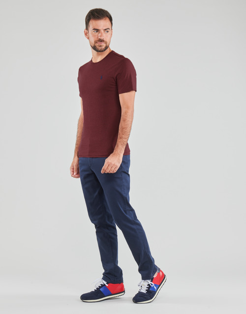 Polo Ralph Lauren - K224SC08-SSCNCMSLM2-SHORT SLEEVE-T-SHIRT Burdeo / Spring / Vino / Heather