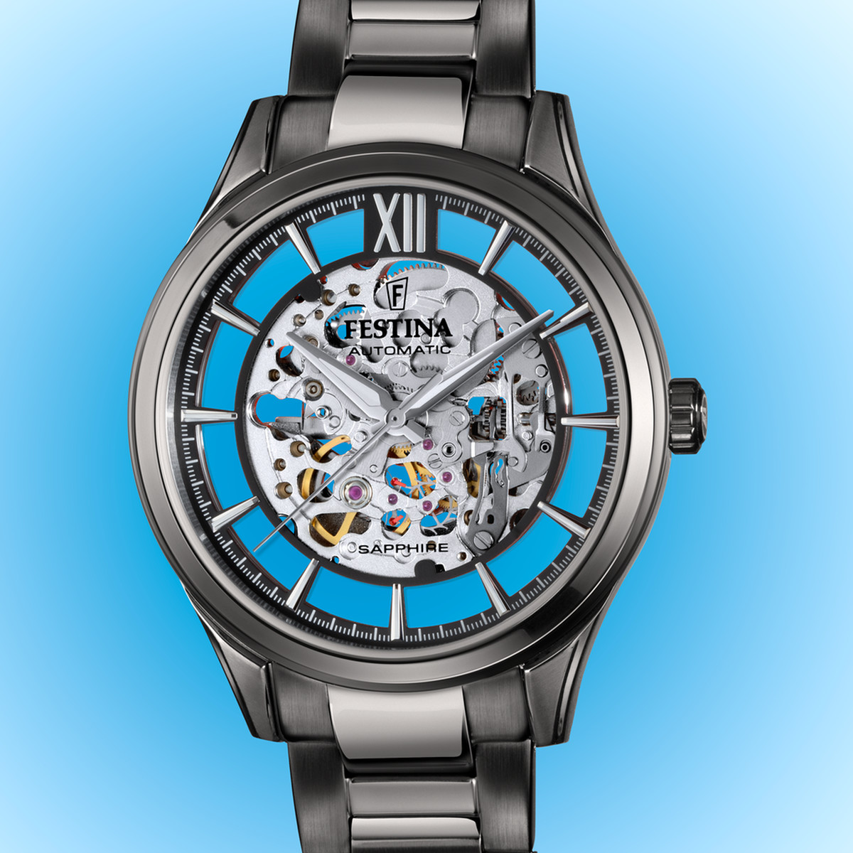 Montre FESTINA homme automatique bracelet acier