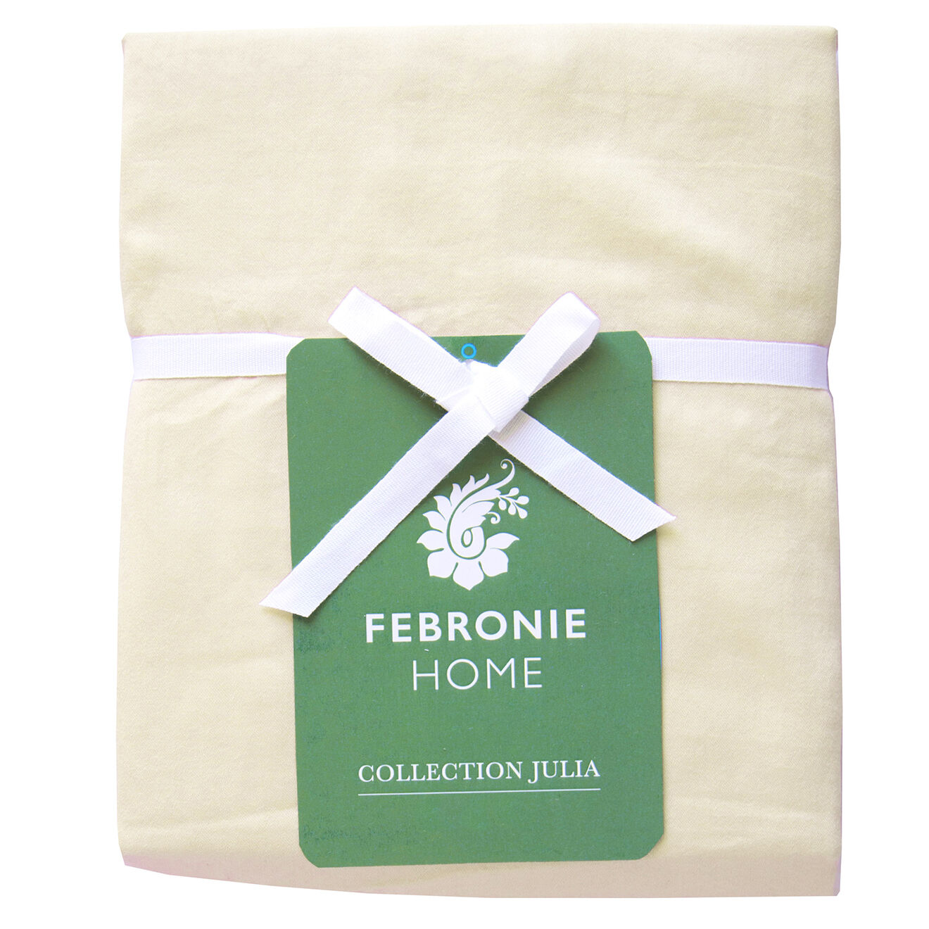 Febronie Home Taie d'oreiller 100% Satin de Coton Julia crème