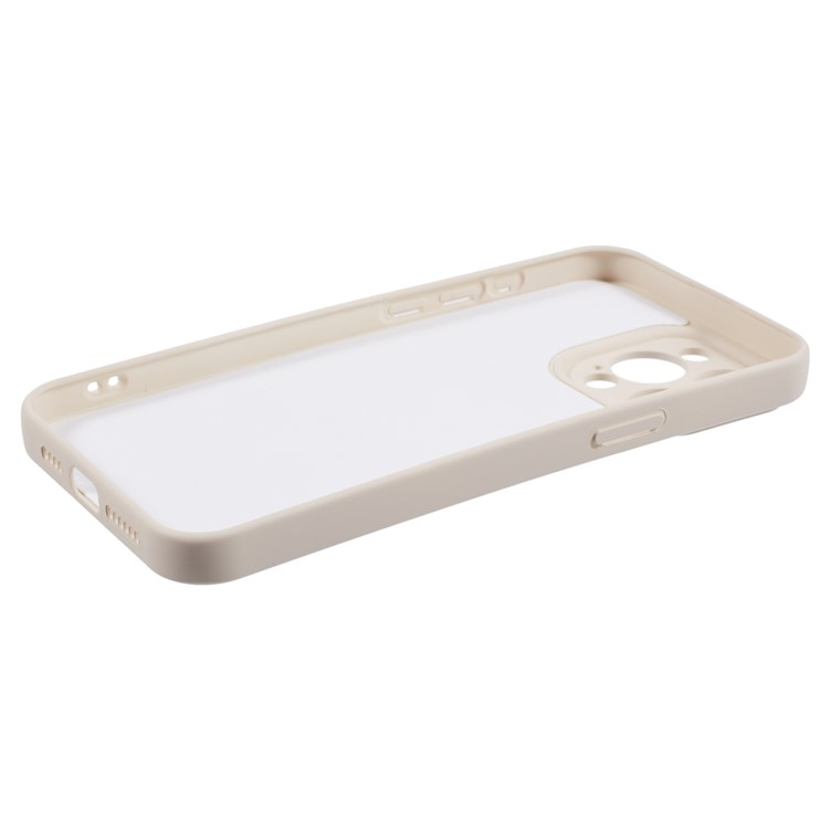 iPhone 14 Pro MagSafe Silikon Case Hülle mit Kameraschutz - Beige