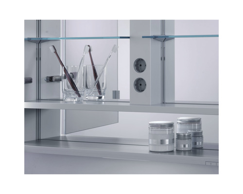 KEUCO Royal Lumos spiegelkast, 80 x 16,5 x 73,5 cm, gespiegeld, 2-deurs, LED, IP 24, 723