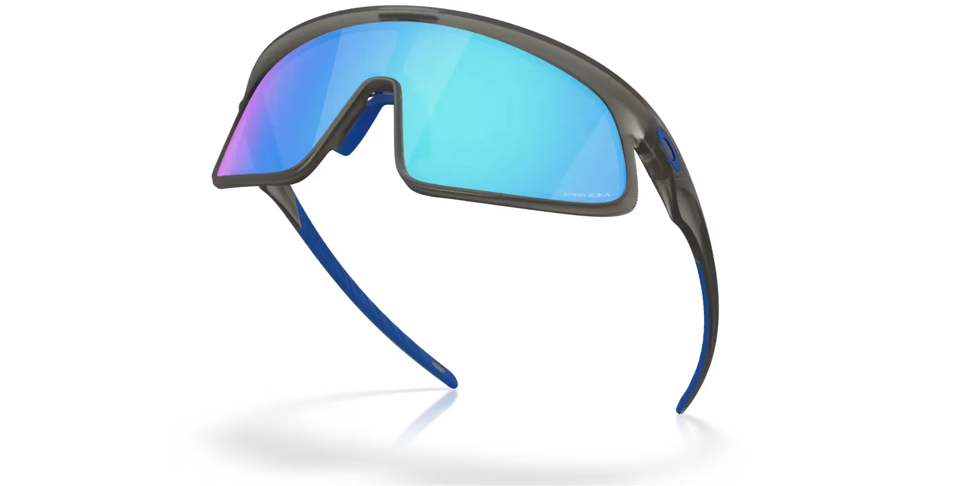 Oakley RSLV Sport Zonnebril Smoke Prizm Sapphire Lens Mat Grijs