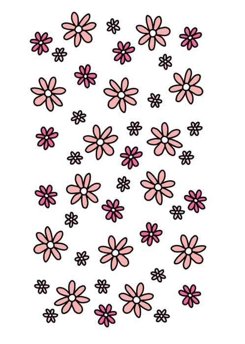 YH Tekent | Verjaardagskaart | bloemen
