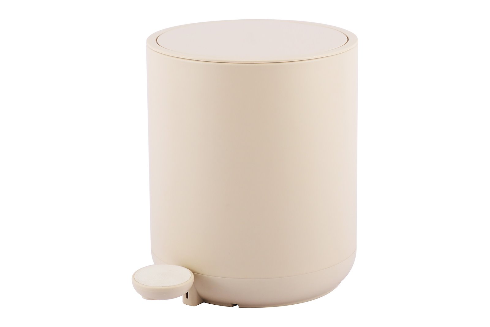 Goma pedalbøtte Beige. 5 liter.