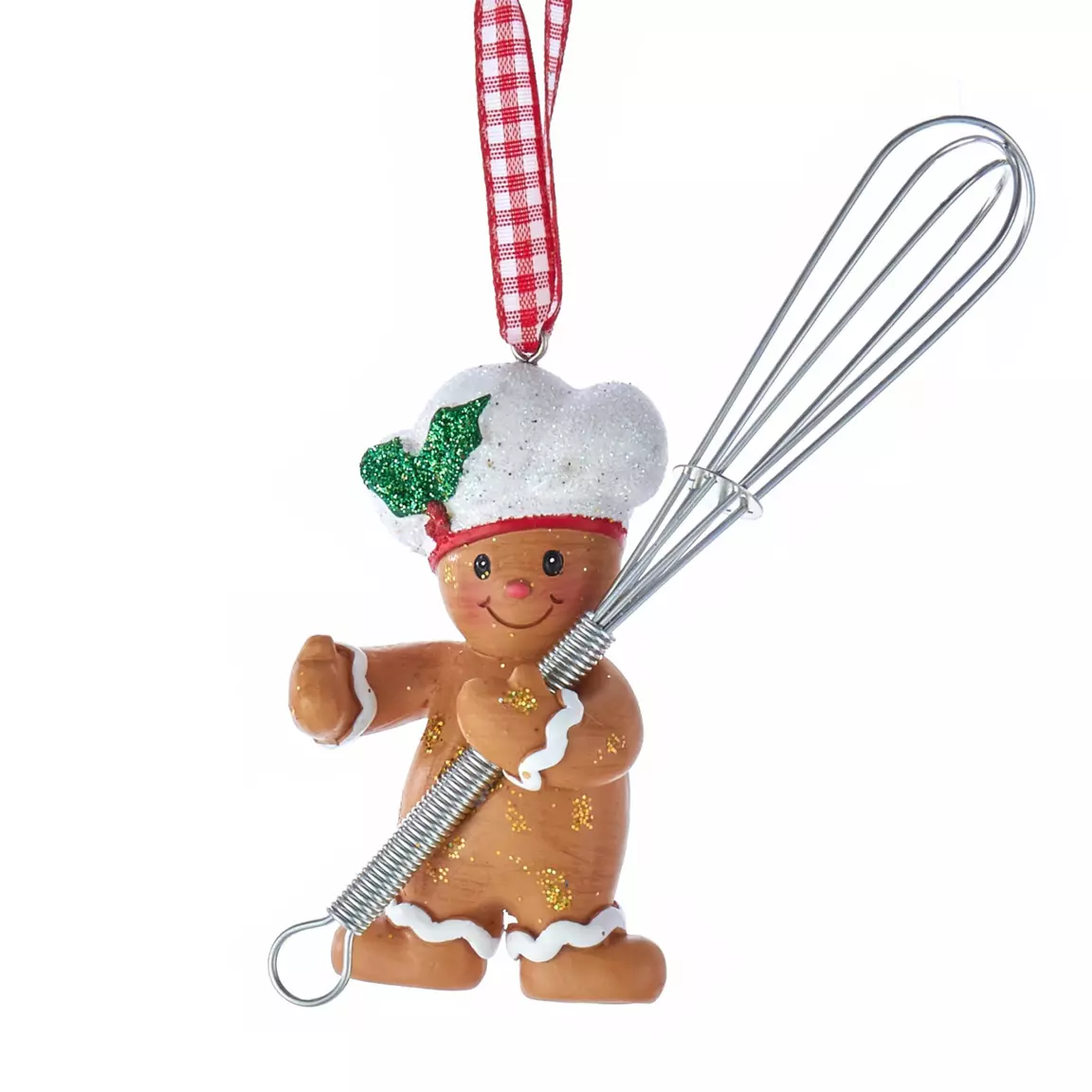 Suspension de Noël (H8 cm) Fouet Marron