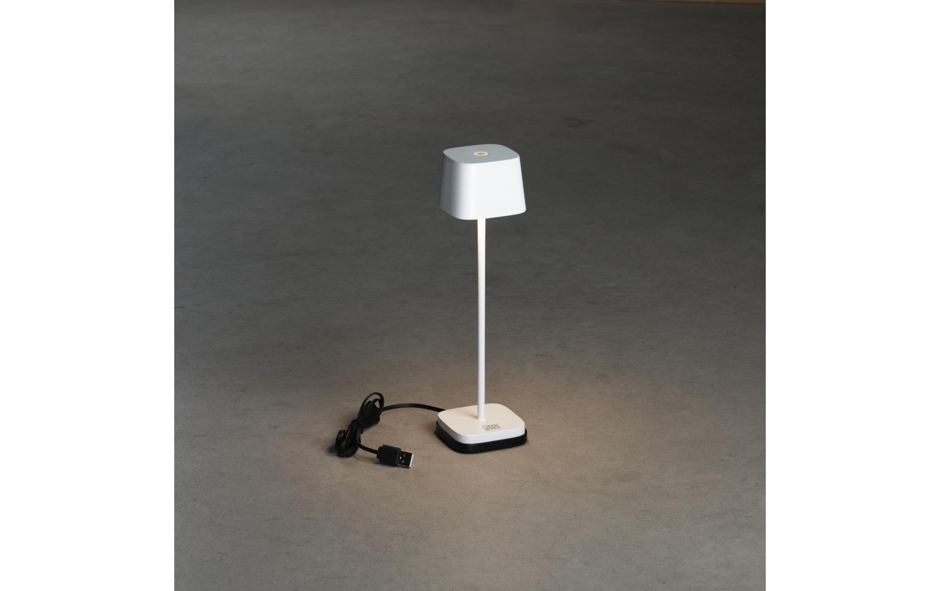 Akku-Tischleuchte Capri Mini USB, 2200-3000K, 2.2 W, WeissOutdoor-Leuchte