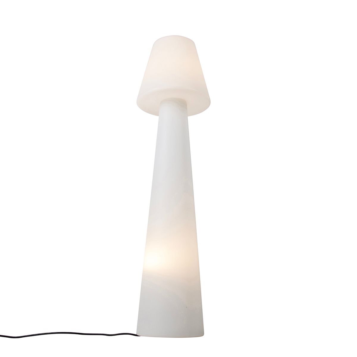 Design buiten vloerlamp mushroom wit IP44 - Katrijn