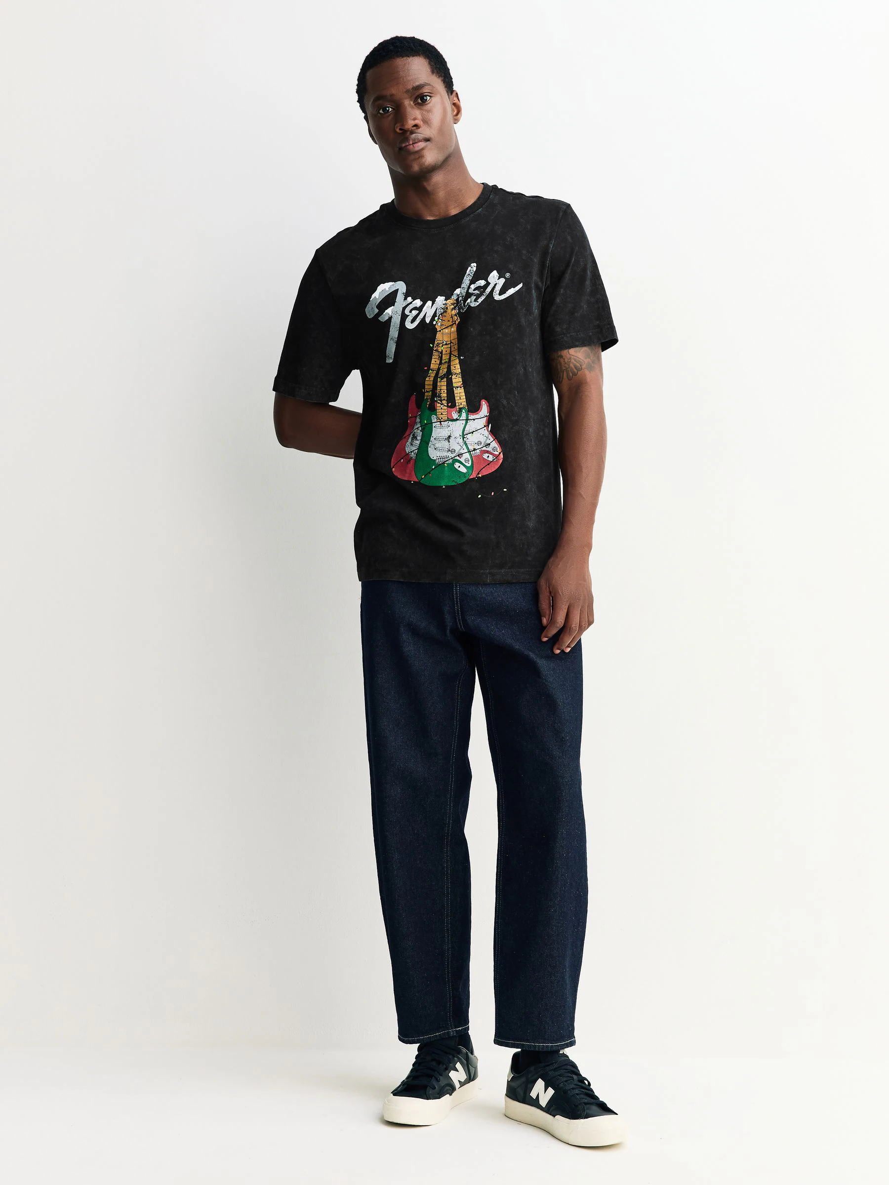 Grey Fender - Normale Pasvorm - Kerstmis T-shirt met grafische print