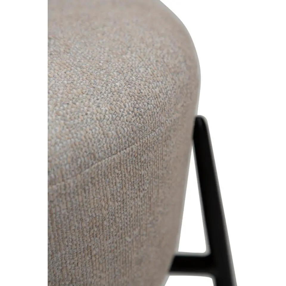 Hioshop Orbit Dan-Form poef bouclé lichtgrijs