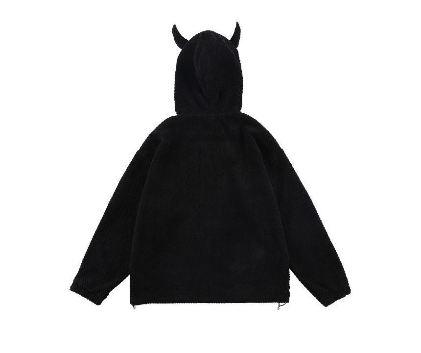 CHIC ERRO - Hoodie met rits en hoornaccent