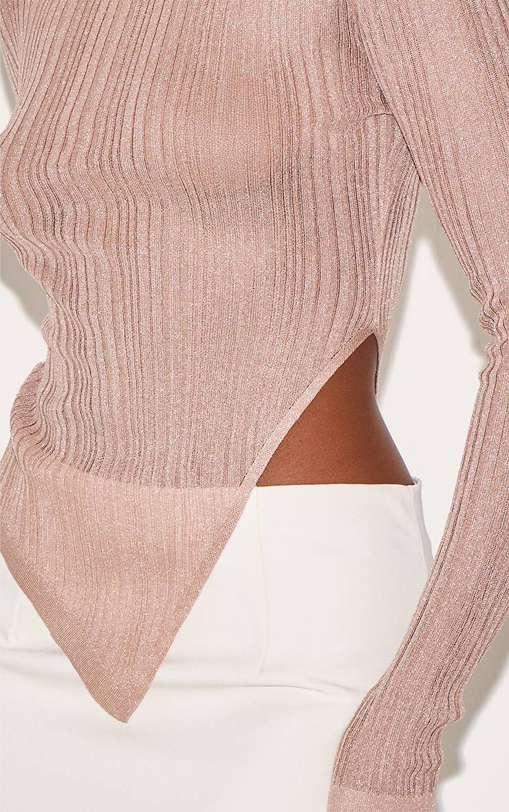 Moka Haut Asymétrique En Maille Transparente