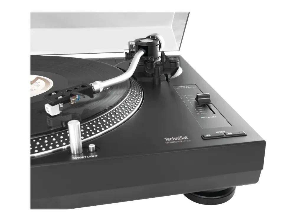 TechniSat TechniPlayer LP 300 - Pladespiller - sort, sølv