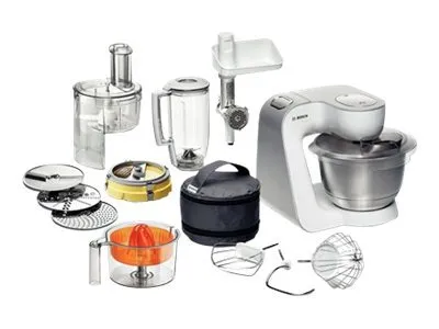 Bosch Styline MUM54251 - Køkkenmaskine - 900 W - hvid/sølv