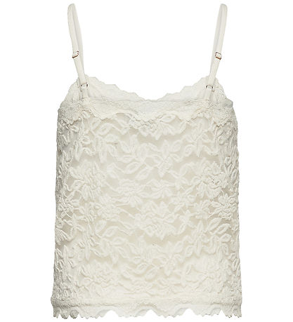 Rosemunde Top - Blånde Strap Top - Ivory