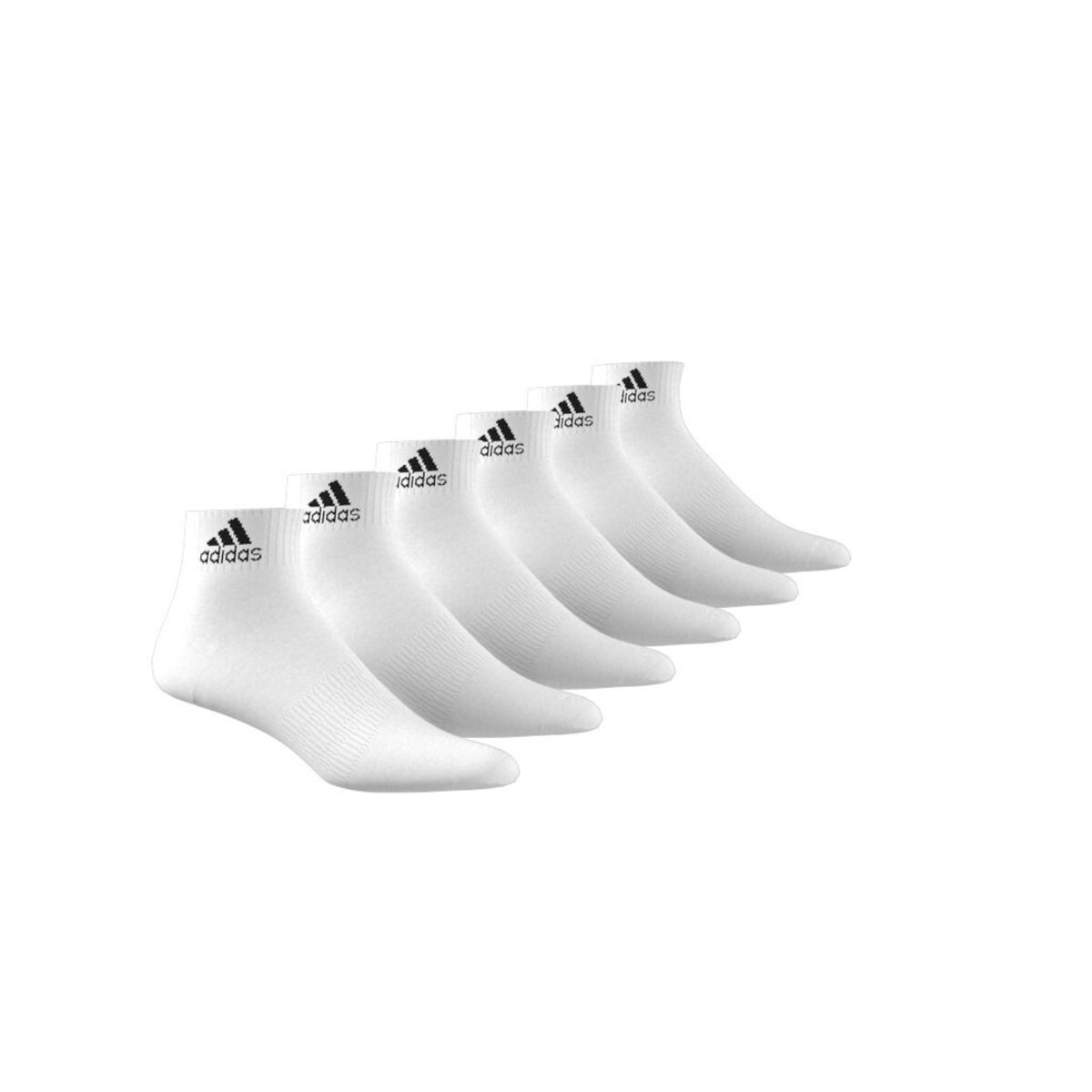 adidas Performance<br>Conjunto de 6 pares de meias acolchoadas para esportes