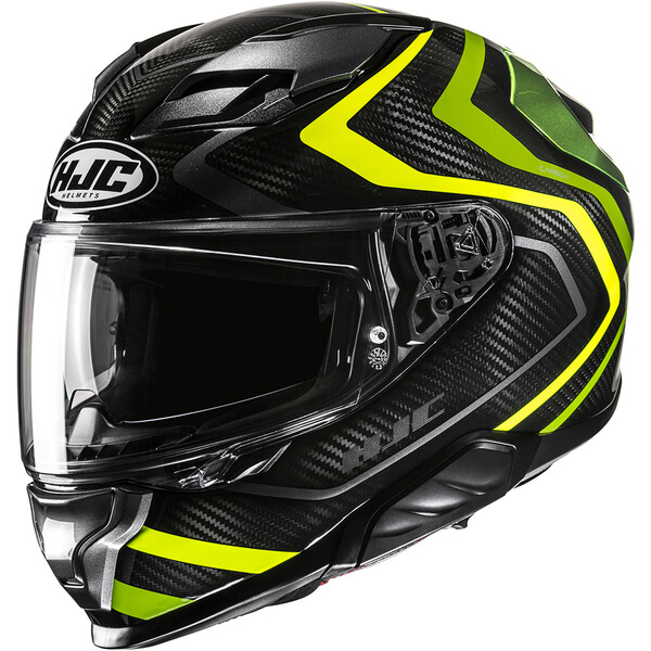 HJC - Casque F71 Carbon Nevio MC3H / Noir / Jaune / Vert