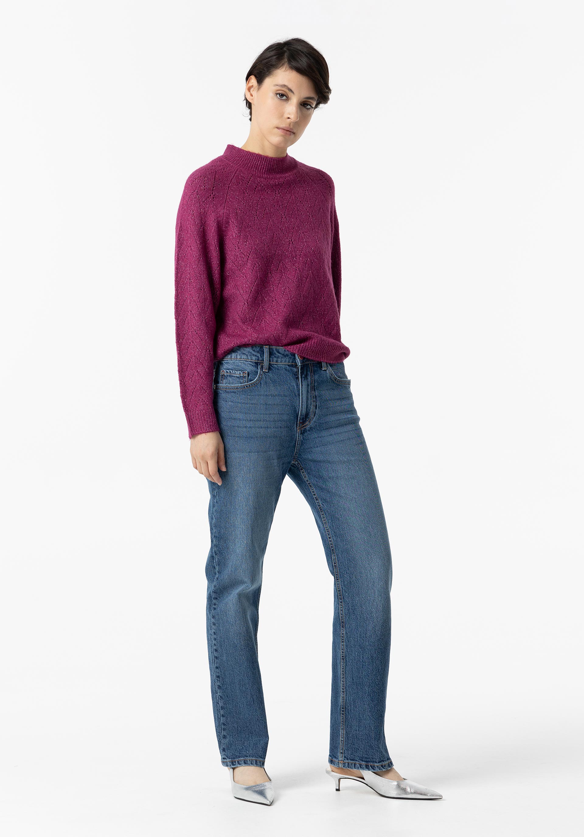 Camisola de Malha Perfurada