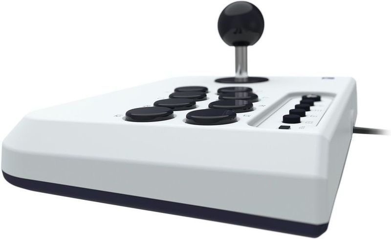 Hori Fighting Stick Mini Wit, Zwart USB Flightstick PC, PlayStation 4, PlayStation 5
