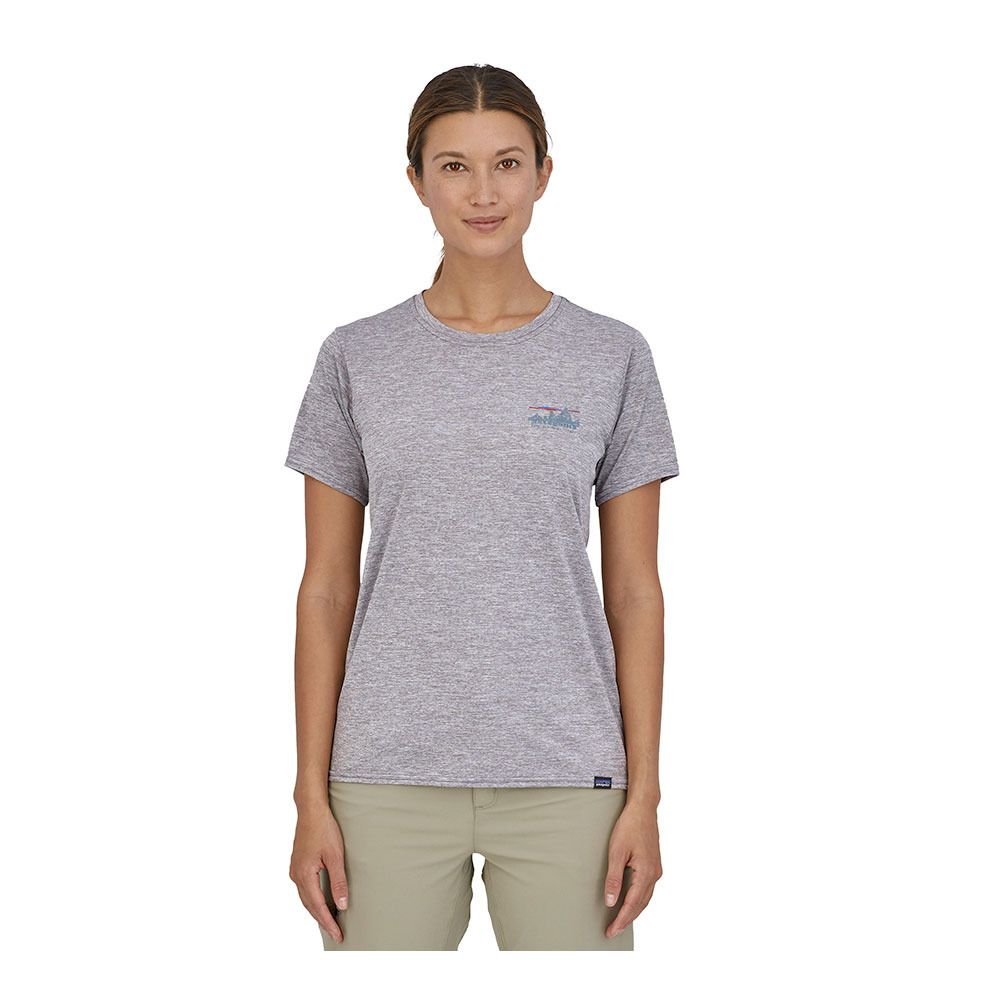 Patagonia CAPILENE COOL DAILY GRAPHIC - Maillot Femme '73 skyline: feather grey