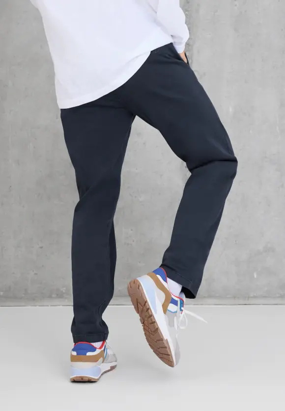 Regular Fit Chinohose - deep navy blue