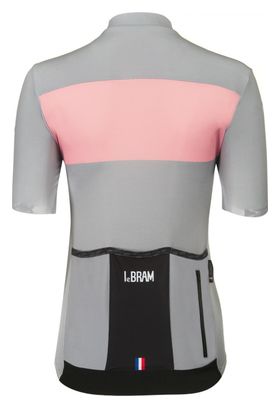 Maillot Manches Courtes Femme LeBram Eze Gris Rose